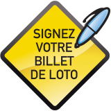 Signez votre billet de lotto.
